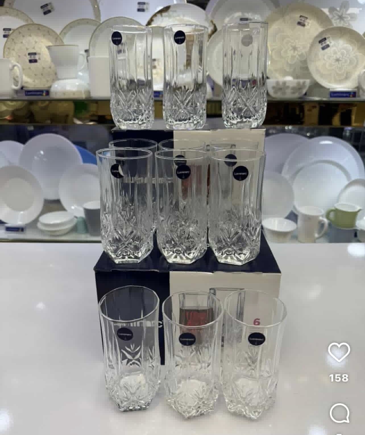 لیوان بلند شربت خوری مدل برایتون